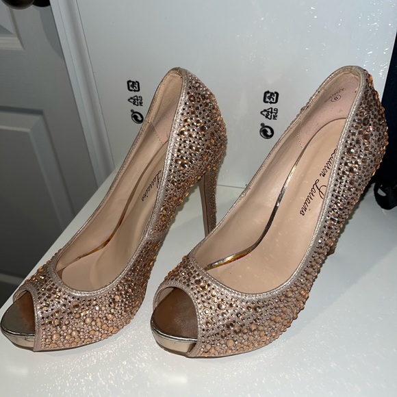 NWT Lauren Lorraine Candy Peep Toe Heels - Picture 7 of 10